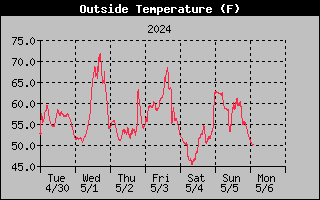 1 Week Temperature Graph