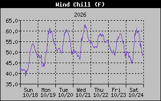 1 Week Wind Chill Graph