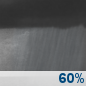 Thursday Night: Rain showers likely. Cloudy, with a low around 39. Thursday Night: Rain Showers Likely