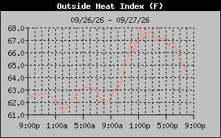 1 Day Heat Index Graph