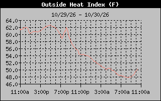 1 Day Heat Index Graph