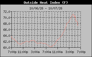 1 Day Heat Index Graph