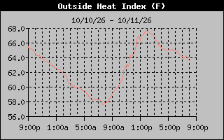 1 Day Heat Index Graph