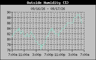 1 Day Humidity Graph