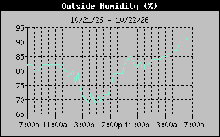 1 Day Humidity Graph