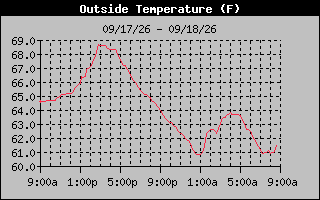 1 Day Temperature Graph