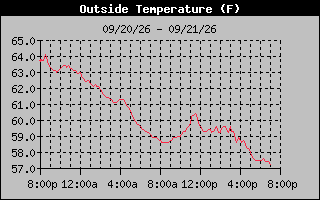 1 Day Temperature Graph