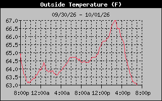 1 Day Temperature Graph