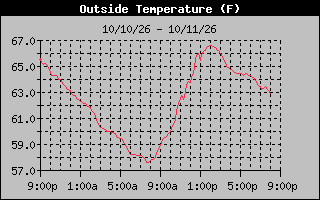 1 Day Temperature Graph