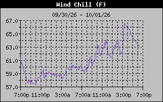 1 Day Wind Chill Graph