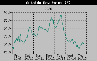 1 Week Dew Point Graph