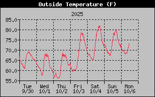 1 Week Temperature Graph