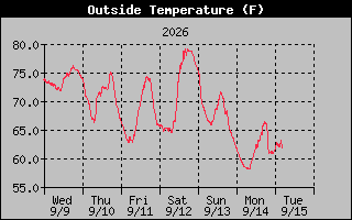 1 Week Temperature Graph