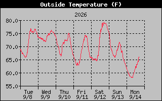 1 Week Temperature Graph