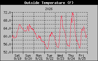 1 Week Temperature Graph