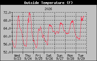 1 Week Temperature Graph