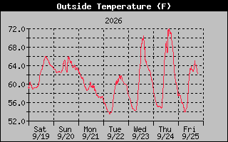 1 Week Temperature Graph