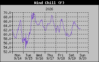 1 Week Wind Chill Graph
