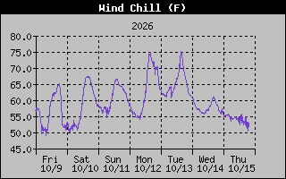 1 Week Wind Chill Graph