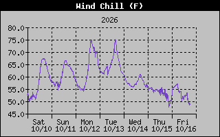 1 Week Wind Chill Graph
