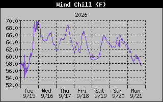 1 Week Wind Chill Graph